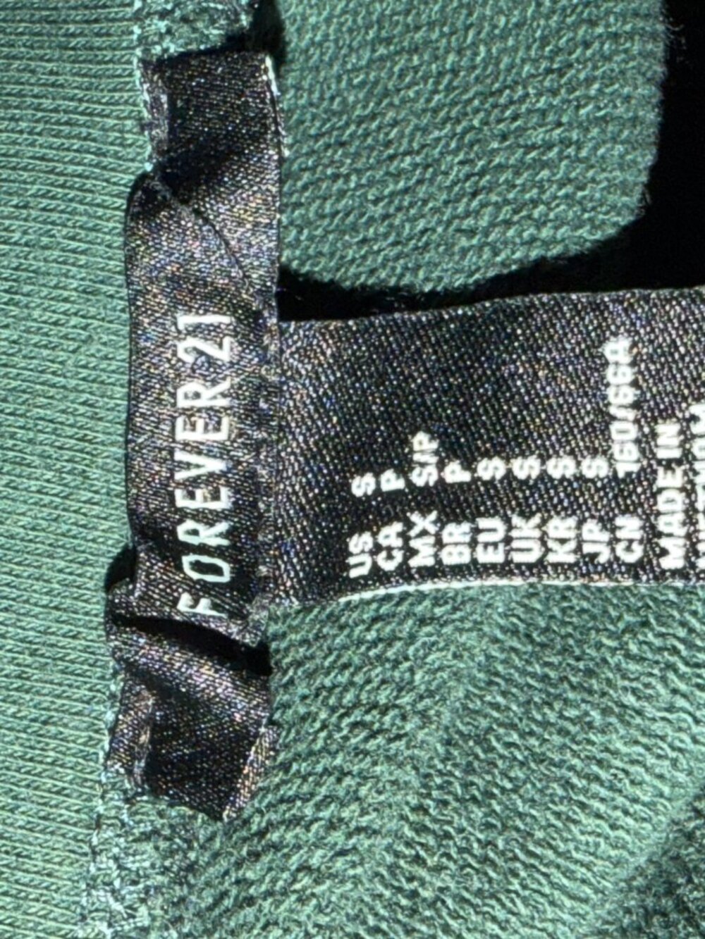 FOREVER 21 Women's Green Lace-Up Stretch Pencil Skirt Small - Picture 4 of 6